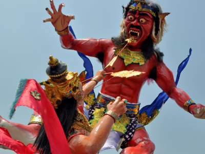 pawai ogoh-ogoh di badung