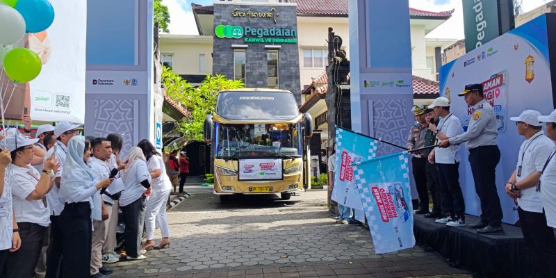 Pegadaian Berangkatkan 250 Pemudik Gratis dari Denpasar